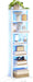 FortySevenInch White LED Bookcase With Ambient Lights