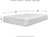 Queen Size Chime 10 Inch Medium Firm Memory Foam Mattress with Green Tea & Charcoal Gel for Pressure Relief