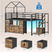 Beautifully Designed Rustic Twin Loft Storage Drawers