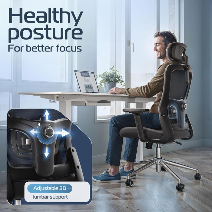 Brightseat Ergonomic Office Chair Black [#1 in Value] Desk Chair