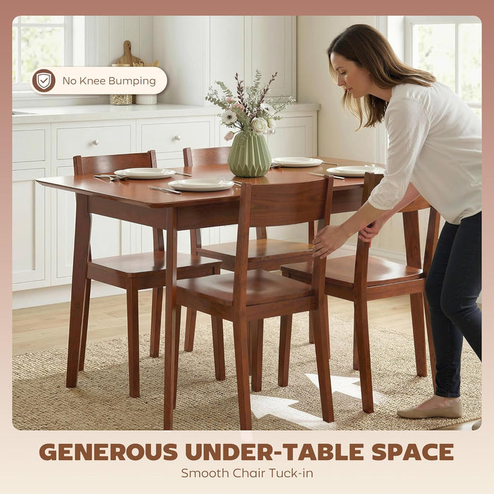 Walnut 47 Inch MidCentury Rectangular Dining Table