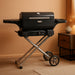 ® Electric Portable Charcoal Grill and Smoker with Steadytemp Analog Temperature Control, Collapsible Cart and 200 Cooking Square Inches in Black, Model MB20040722