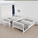 Twin Over Twin Bunk Bed With DetachableGuardrailSystem