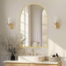 Arched 24x36 Inch Explosionproof Wall Mounted Mirror
