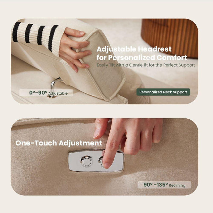 115" Power Sofa,Modular Sectional Couches for Living Room,Modern Large Sofa with Recliners,Comfy Velvet Cloud Couch with Deep Seat,Pet Friendly,Free Combination for Home(Beige)