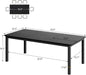 71 Inch IndustrialGrade DiningTable MetalFrame Set