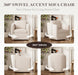 Beige 360 Swivel Armchair Deluxe Pillowtop Comfort
