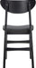 Home Lucca Retro Black and Black Cushion Dining Chair, Set of 2, Wood