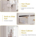 White Makeup Vanity Desk With AmbientIllumination LED