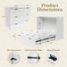 White Queen Murphy Bed Featuring Integrated Charging
