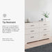 Signature Design by Ashley Stelsie 6 Drawer Bedroom Dresser, White, 60 Inch