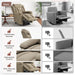 Power Lift Recliner Chair for Elderly Indoor Living Room Reclining Chairs Lounge Chairs Single Sofa with Side Pockets and Remote Control for Bedroom（Brown）