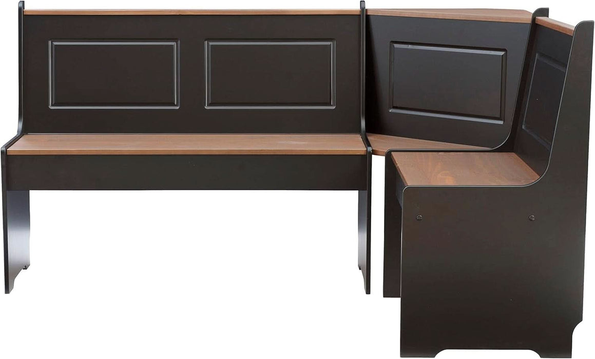 Black and Pecan Breakfast Dining Set Ardmore Nook