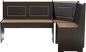 Black and Pecan Breakfast Dining Set Ardmore Nook