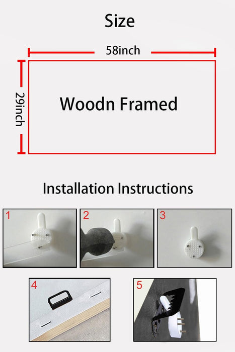 Birch Tree Forest Canvas Wall Art Nature Large Textured Pictures Paintings Wall Decor Living Room Artwork for Dining Room Walls Bedroom Home Office, Framed 58"X29"