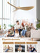 Contemporary 52 Inch Silent Reversible Ceiling Fan