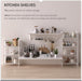 No Assembly Folding Bookshelf Storage Shelves 3 Tier Vintage Bookcase Standing Racks for Bedroom Living Room Home Office