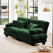 Green Chenille Modular Sectional Sofa Ultra Comfort