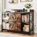 Rustic Brown FortyFourInch Lateral Filing Cabinet Lockable