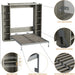 Queen Murphy Bed Cabinet Grey Space-Saving Solution