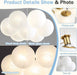 Modern Bubble Chandelier Lighting 19-Light Mid-Century White Glass Globe Chandeliers Cluster Pendant Light Gold Finish Hanging Lamp for Bedroom Living Room