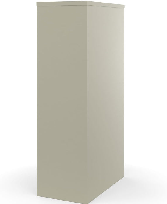 4-Drawer Vertical File Cabinet, Letter Size, Lockable, Putty