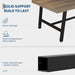 71" Sturdy Kitchen Table, Farmhouse Dining Table, Rustic Pear
