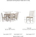 Skempton Cottage Dining 7 Piece Set – Rectangular Table & 6 Upholstered Chairs | Coastal Chic Meets Farmhouse, Whitewash