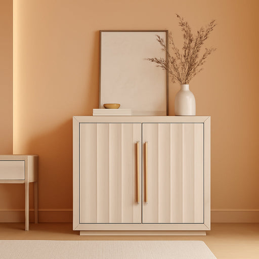 36" Libra Sideboard Buffet Cabinet - White Sand