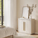 36" Libra Sideboard Buffet Cabinet - White Sand