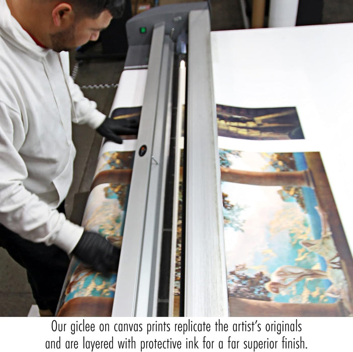 Le Couloir De L'Opera Canvas Replica Painting: Medium