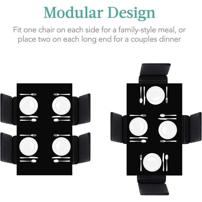 5-Piece Kitchen Dining Table Set for Dining Room