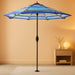 9' Outdoor Patio Umbrella, Outdoor Table Umbrella, Yard Umbrella, Market Umbrella with 8 Sturdy Ribs, Push Button Tilt and Crank