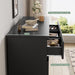 Modern Black 7 Drawer Dresser for Bedroom, Simply Chest of Drawers, Wood Storage Dresser with Deep Drawers for Living Room Hallway Entryway, Black