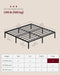 King Metal Bed Frame, 14 Inches Tall, 1100 Lb Weight Capacity