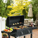 Oversize Charcoal BBQ Grill Liftable Charcoal Tray Backyard Patio Outdoor Cooker