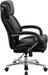 Hercules Series Leathersoft Swivel Office Chair with Loop Arms, Ergonomic High-Back Executive Chair with Padded Seat and Arms, Black