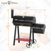 Charcoal Grill with Offset Smoker, 512 Square Inches Outdoor BBQ Grill Offset Charcoal Smoker for Patio, Garden, Picnics, Camping, Backyard Cooking, Black
