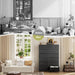 Black Dresser with 10+4 Storage Drawers, Chest of Drawers, Sturdy Metal Frame & Wood Top, Bedroom, Hallway, Closets, Living Room, 52.2" H X 37.4" W X 11.8" D