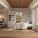 Queen Murphy Bed With IndustrialGlassCabinet White