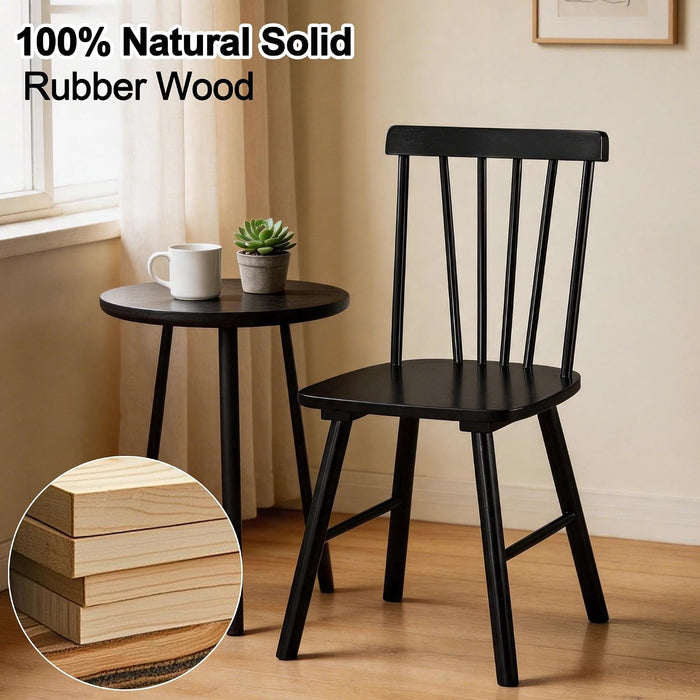 Windsor Dining Chairs Set of 4,Spindle Back Dining Chairs