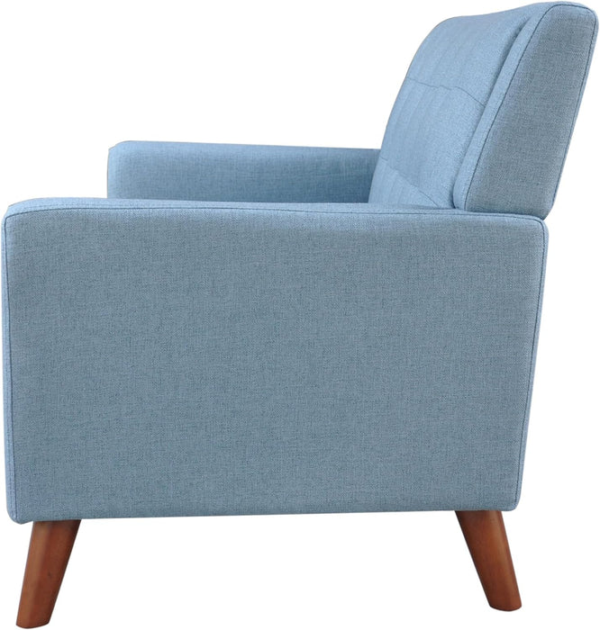 Blue Mid-Century Modern Loveseat: Stylish and Comfortable