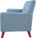 Blue Mid-Century Modern Loveseat: Stylish and Comfortable