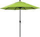 12-Year-Non-Fading, 9Ft Premium Sunbrella Patio Umbrella, Hand-Crank, Button-Tilt, Black Frame, Macaw Fabric