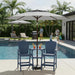 10FT Outdoor Patio Umbrella, 2 Tiers Market Table Umbrella with 8 Sturdy Ribs, Push Button Tilt and Crank, UPF50+ UV Protection for Deck, Pool, Garden and Backyard