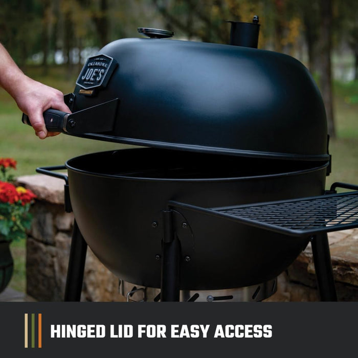 Blackjack 21.5 In. Heavy-Duty Kettle Charcoal Grill with 382 Sq. In. Cooking Area, Black
