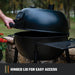 Blackjack 21.5 In. Heavy-Duty Kettle Charcoal Grill with 382 Sq. In. Cooking Area, Black