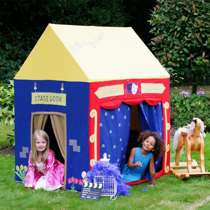 Win Green Theater Playhouse / Play Tent for Kids Indoor Outdoor Hand-Embroider