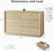 White Oak Architecturally Designed Dresser With Drawers