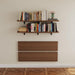 48" Floating Folding Shelves, Set of 2, Wall Mount, Solid Wood Shelf